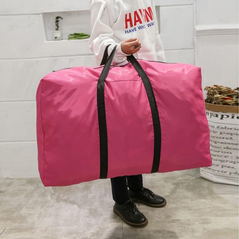 شنطة تخزين جامبو تحمل حتي 180 لتر وتربروف للملابس والبطاطين والوسائد وألعاب الأطفال بسوستة ويد قابلة للطي