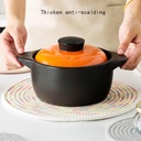 مفارش طاوله منسوجه بيضاويه  4 قطع مقاومه للحراره