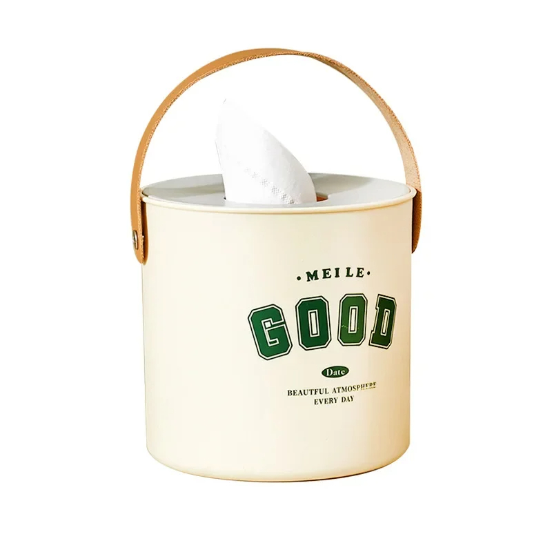 علبة مناديل شيك بيد جلد باللون البني لغرف النوم والاطفال والليفنج والمطبخ والمكتب