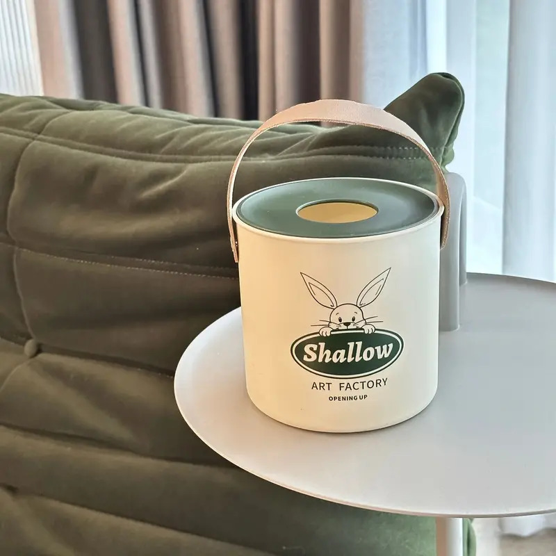 علبة مناديل شيك بيد جلد باللون البني لغرف النوم والاطفال والليفنج والمطبخ والمكتب