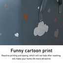 شنطة تخزين للملابس والبطاطين والوسائد ولعب الاطفال بجزء شفاف لسهولة رؤية المحتويات بيد لسهولة الحمل