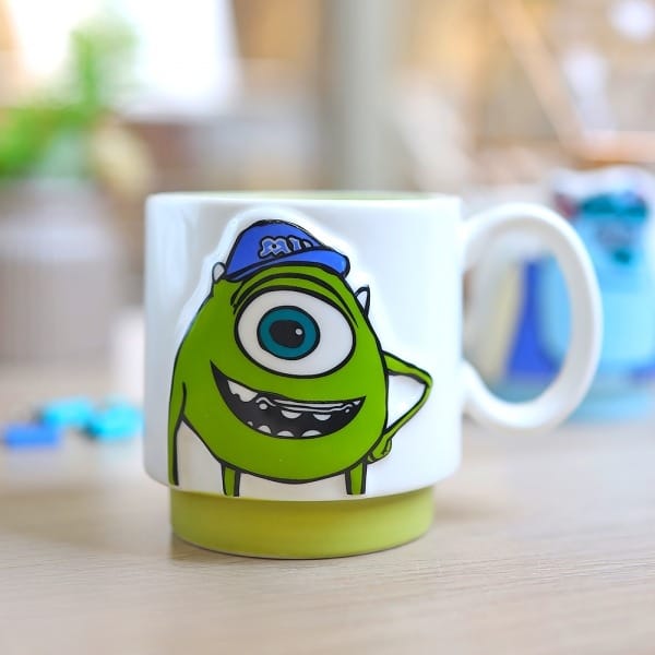 مج بورسلين شلبي وكرة البعبع  بارز للكابلز 300 ملي لشرب الكابتشنو والاتية والحليب  و مناسب للهدايا