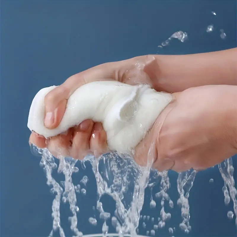 فوطة بخار قطنية مزدوجة وسميكة علي شكل قناع للوجه