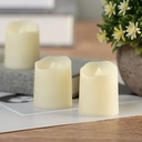شمعة كهربائية بدون لهب لمحبي الشموع تعطي جو رومانسي تعمل ببطارية صغيرة