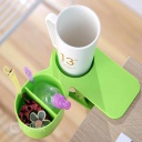 مشبك حامل الأكواب والمجات للمكتب بطبق جانبي