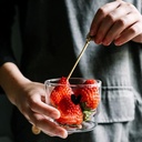 كوب بايركس  زجاجي شفاف برسمة قلب  لشرب وتقديم العصائر واللاتية والزبادي وغيرة كتير