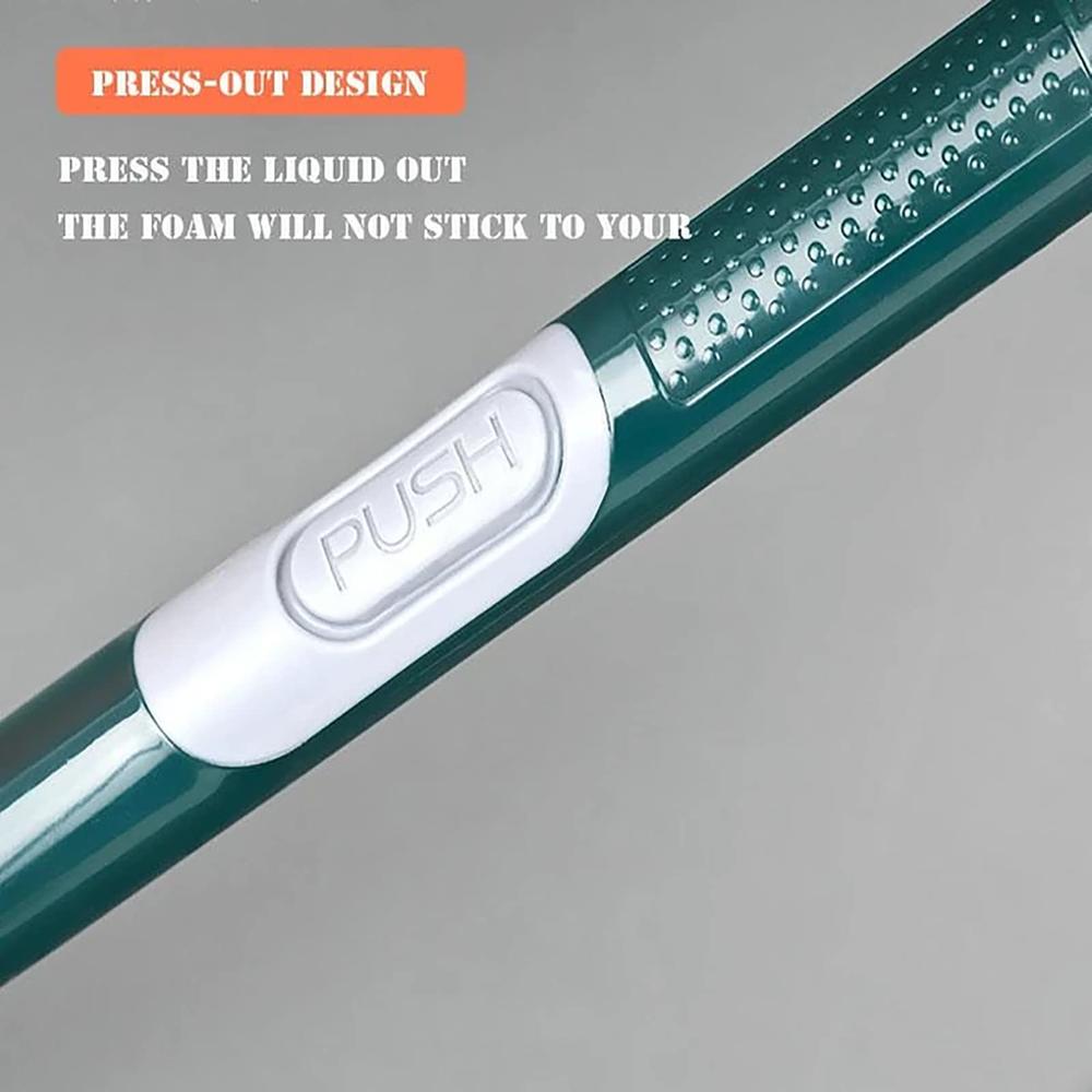 فرشة تواليت سيليكون مزودة بخزان لسائل التنظيف ويمكن  تعليقها علي الحائط م