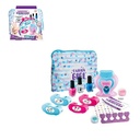 شنطه طلاء الاظافر للاطفال 14 قطعه بألوان عصريه و جليتر