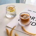 مجموعة اكواب كريستال بقاعدة راقصة دوارة 360 درجة 6 قطع شفاف تتحمل الحرارة العالية