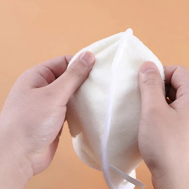 فوطة بخار قطنية مزدوجة وسميكة علي شكل قناع للوجه