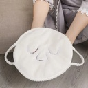 فوطة بخار قطنية مزدوجة وسميكة علي شكل قناع للوجه