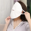 فوطة بخار قطنية مزدوجة وسميكة علي شكل قناع للوجه