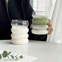 مج بومبيه زجاجي بايركس طويل للايس كوفي والعصائر المثلجة والكابتشينو