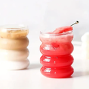 مج بومبيه زجاجي بايركس طويل للايس كوفي والعصائر المثلجة والكابتشينو