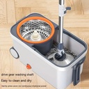 جردل بعجلتين وممسحة دوارة  360 درجة وحلة عصر ستانلس ستيل قوية تسهل عليكي تنظيف احترافي للارضيات المنزلية