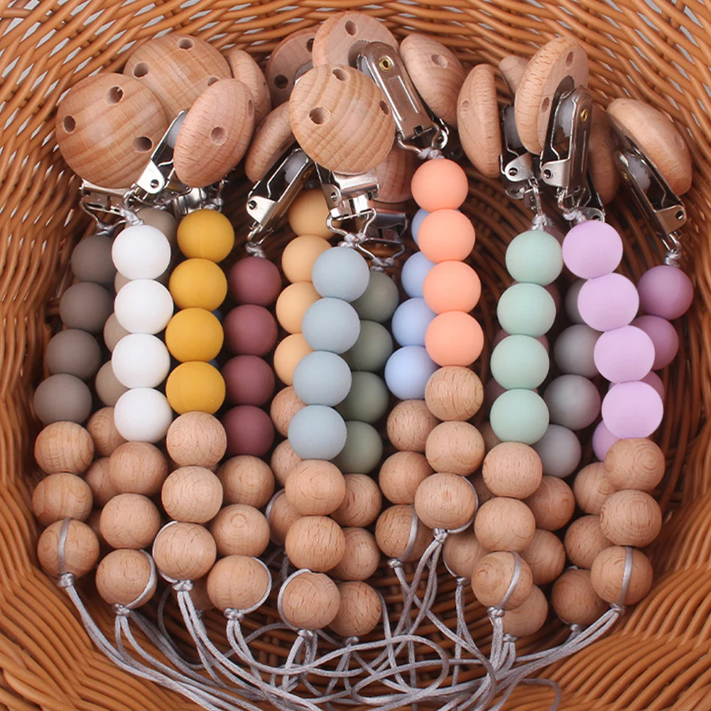 مشبك سلسلة اللهاية للرضع والاطفال الصغار مظهره جميل وانيق لجذب انتباة طفلك