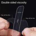 لزق دبل فيس قوي بوجهين 60 قطعة شفاف قابل لاعادة الاستخدام يلزق علي الحائط والاجهزة في البيت او المكتب قابل للازالة بسهولة ولا يترك اثر
