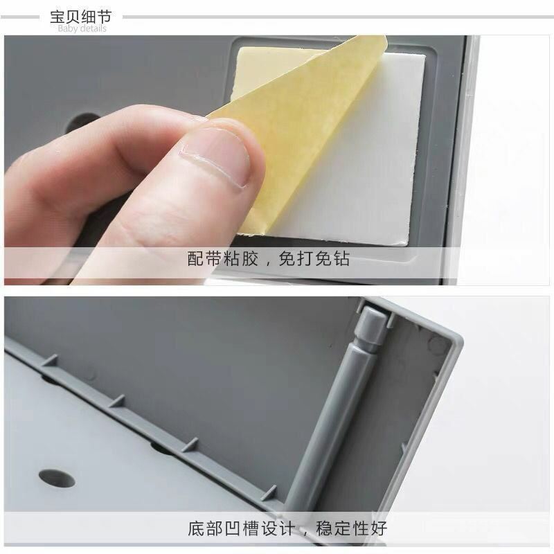 منظم للأدوات سهل التعليق بلاصق دبل فيس قوي للمطبخ و المكتب