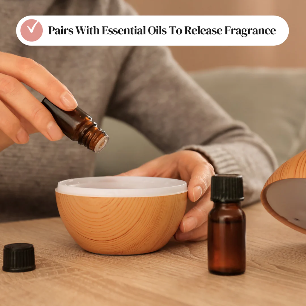 فواحة مضيئة 7 ألوان بخزان عطر و يو اس بي