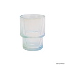 كوباية زجاج مضلعة 300 ملي لشري الشاي والنسكافيه والعصائر