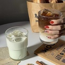 كوباية زجاج مضلعة 300 ملي لشري الشاي والنسكافيه والعصائر