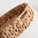 طقم صواني مستديره من الخوص3 قطع بيد بمقاسات مختلفة لحمل الفواكه والخضروات وادوات العناية بالشعر والبشرة وللديكور