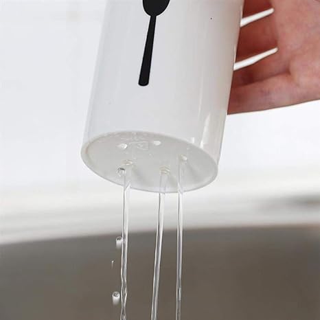 منظم وصفاية معالق وشوك وسكاكين 3 قطع مع قاعدة خشبية وفرشاه تنظيف