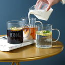 كوباية جود مورنينج 420 مللي زجاج شفاف لشرب الشاي والنسكافيه والعصائر