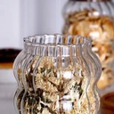 طقم برطمانات 3 قطع احجام مختلفة زجاج زجزاج شفاف بغطاء خشبي محكم الغلق لحفظ وتخزين الشاي والسكر  والبقوليات