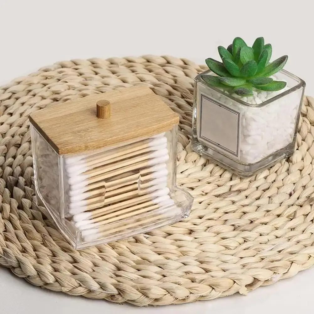 صندوق اكليريك شفاف لتنظيم وحمل الاعواد القطنية وسلكات الاسنان واسفنجات الميكاب