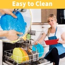 قالب ايرفراير سيليكون مستديرة الشكل مقاومة للحرارة باتنين يد لسهولة الحمل