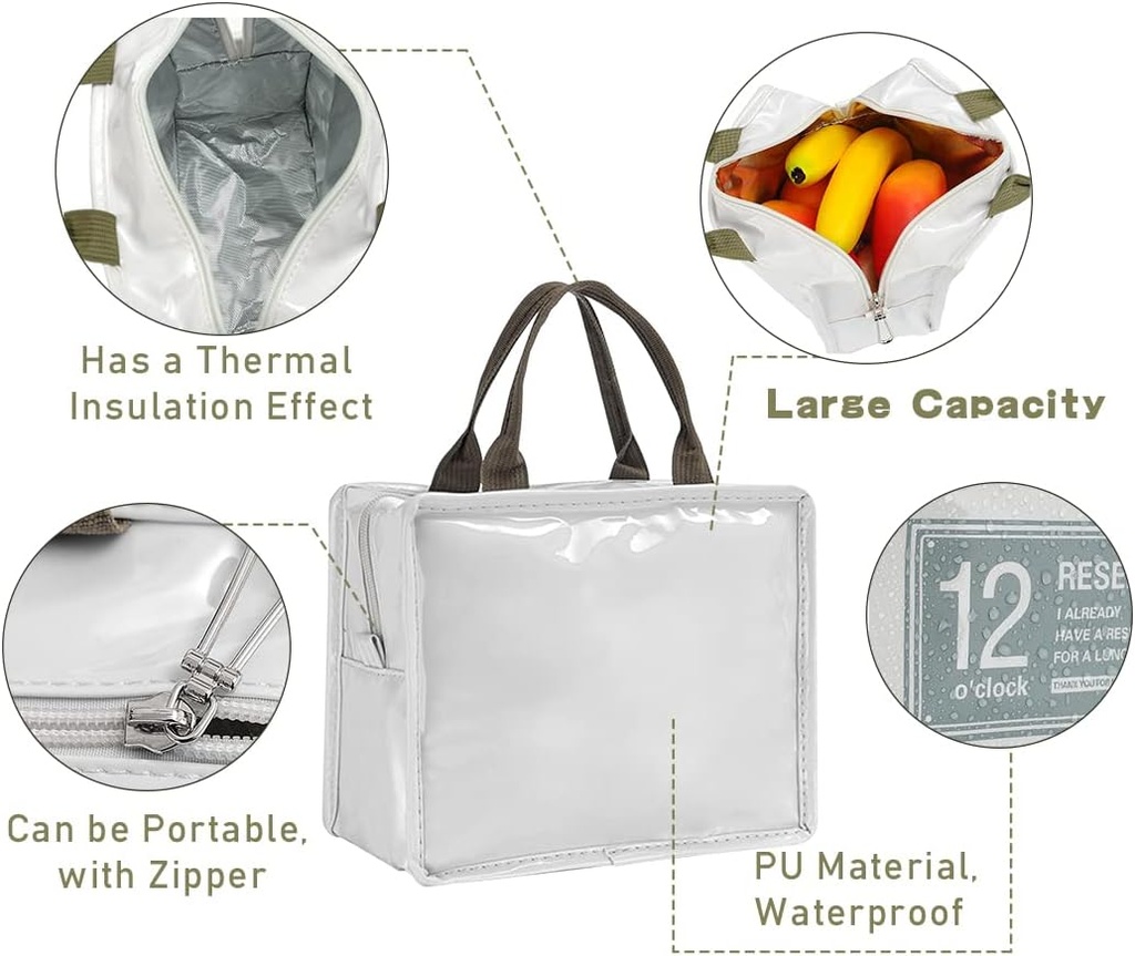 شنطه وتربروف لتنظيم و حمل ادوات الميك اب اللانش بوكس و مناسبه للسفر بيد