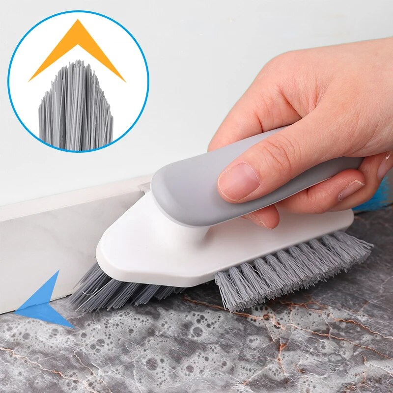 فرشة متعدده الاستخدام  بيد لتنظيف الالوميتال والزوايا ولحوض الاستحمام والبلاط  للوصول للأماكن الضيقة