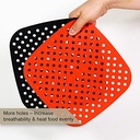 بطانة وقاعدة سيليكون مربعة للاير فراير غير لاصقة قابلة لاعادة الاستخدام