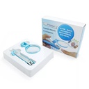 قصافة أظافر بعدسة مكبرة ومبرد