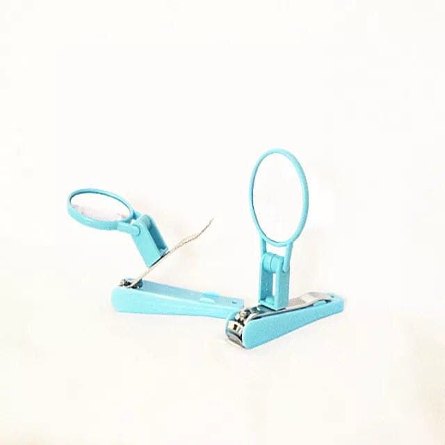 قصافة أظافر بعدسة مكبرة ومبرد