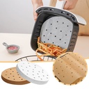 ورق زبدة للأير فراير مستديرة 80 قطعة امن غذائيا مقاوم للالتصاق ، مناسبة للتحميص والخبز والتحمير والطهي