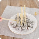 شوك مقبلات خشبية للمقبلات والكوكتيل والفواكه والمعجنات والزلابية