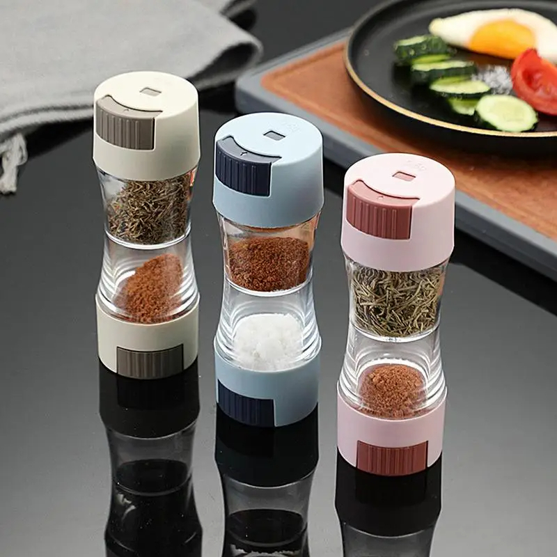 ملاحة توابل  برأسين  2* 1 للملح والفلفل والشطة  مناسبة للسفرة والمطبخ