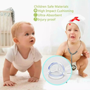 مجموعة حامي زوايا سليكون شفاف لحماية الاطفال من الاصابات الحادة 4 قطع