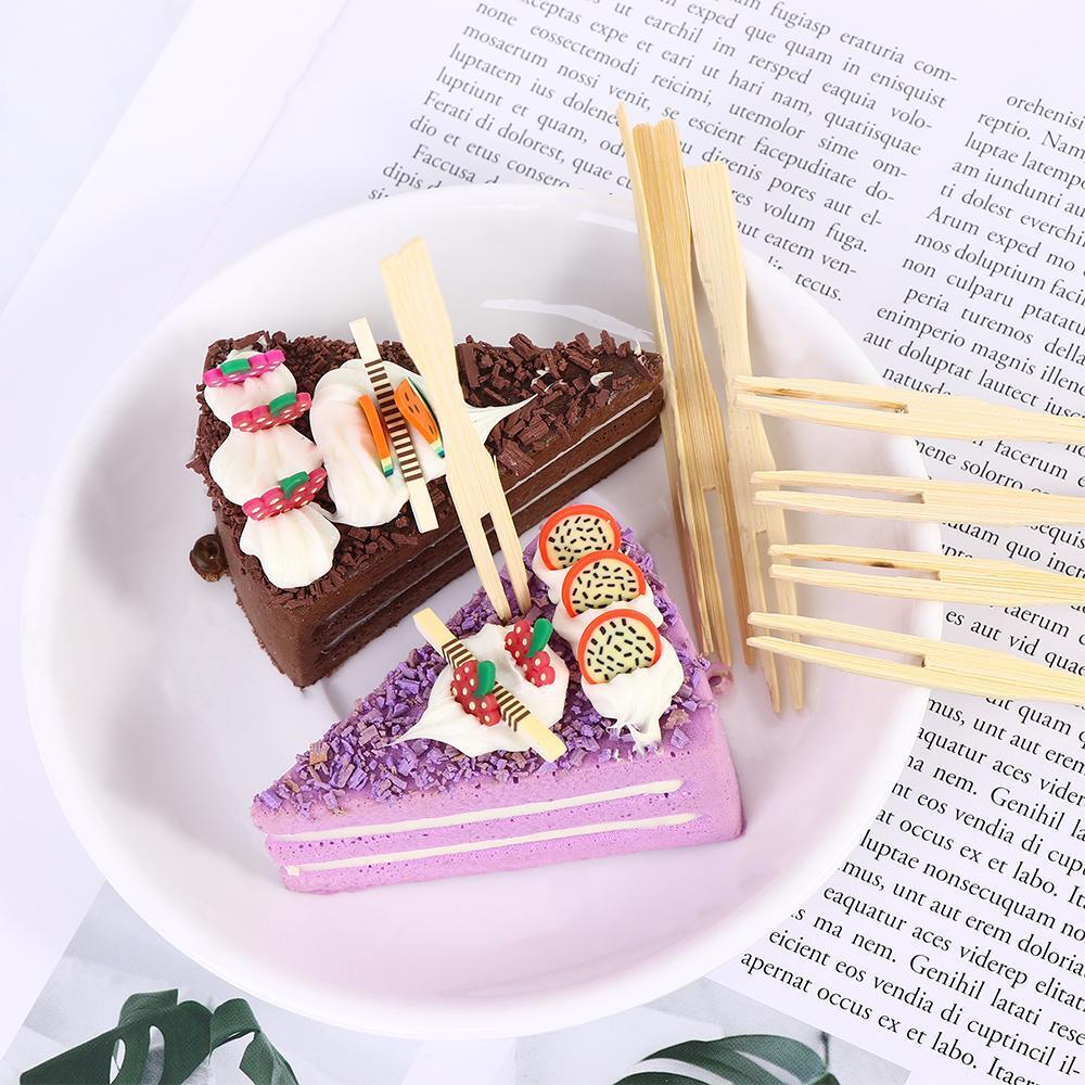 شوك مقبلات خشبية للمقبلات والكوكتيل والفواكه والمعجنات والزلابية