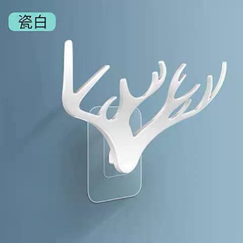 شماعة المفاتيح والمناشف متعددة الإستخدام بدبل فيس قوي على شكل قرن غزال