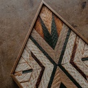 تابلوه هاند ميد خشبي تاريخي لديكور الحائط في غرفة المعيشة او النوم