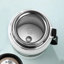 800 ترمس حراري استانليس ستيل حافظ للحرارة بغطاء محكم الغلق و مصفاه ويد لسهولة الحمل وقت السفر والرحلات ملي