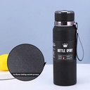 800 ترمس حراري استانليس ستيل حافظ للحرارة بغطاء محكم الغلق و مصفاه ويد لسهولة الحمل وقت السفر والرحلات ملي