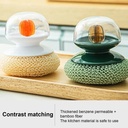 فرشة بخزان للصابون وليفة مواعين قابله للتفكك لتسهيل عملية غسيل الأطباق