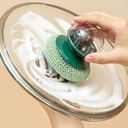 فرشة بخزان للصابون وليفة مواعين قابله للتفكك لتسهيل عملية غسيل الأطباق