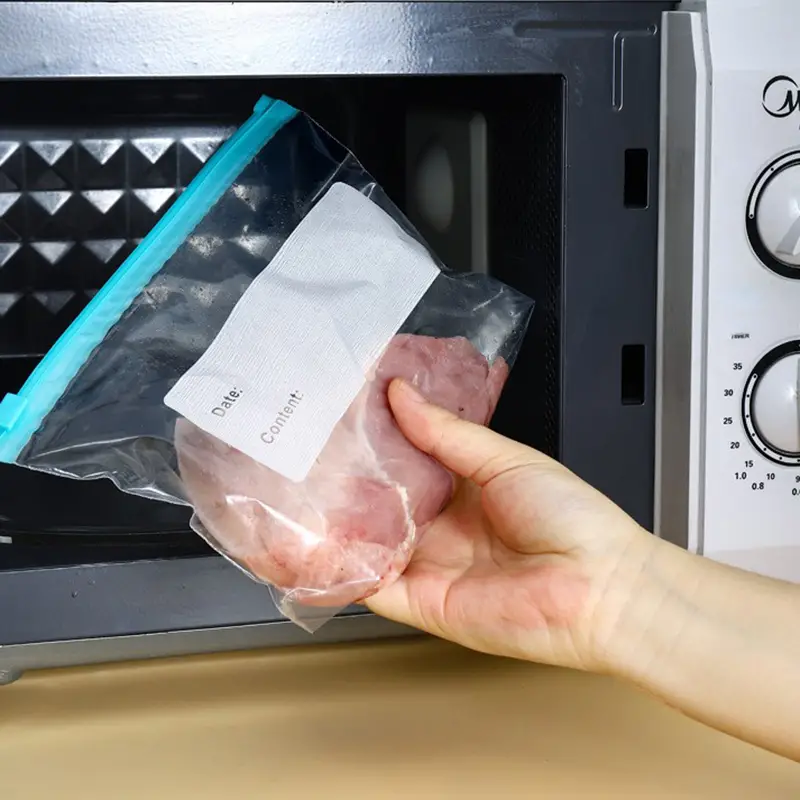 اكياس لتخزين وتجميد الطعام 20 قطعة بلاستيك شفاف محكم الغلق بسحاب قوي للفواكه والحبوب والخضروات واللحوم