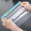 اكياس لتخزين وتجميد الطعام 20 قطعة بلاستيك شفاف محكم الغلق بسحاب قوي للفواكه والحبوب والخضروات واللحوم