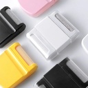 لمامة وبر بشفرتين يدوية صغيرة الحجم لازالة الوبر بسهولة للملابس والمفروشات والسجاد